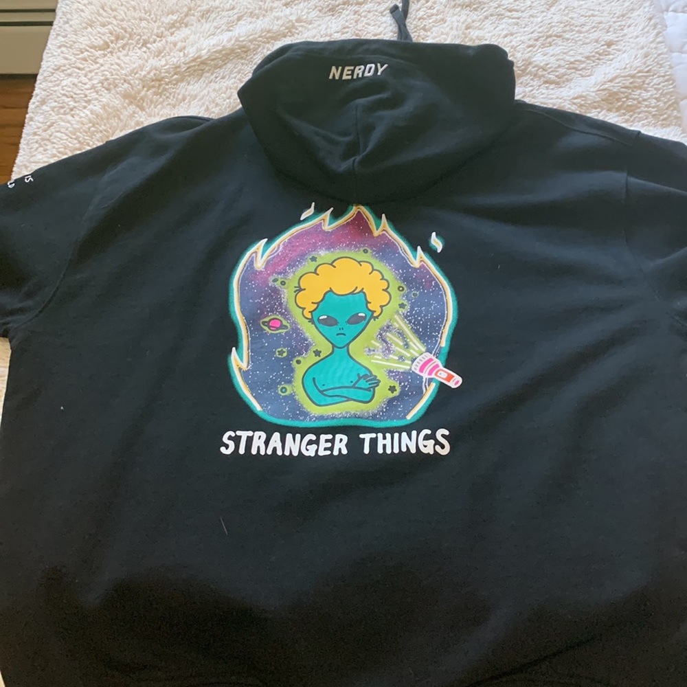 Hoodie, sweatshirt, Stranger Things decals on it never worn new without tags - Picture 2 of 2